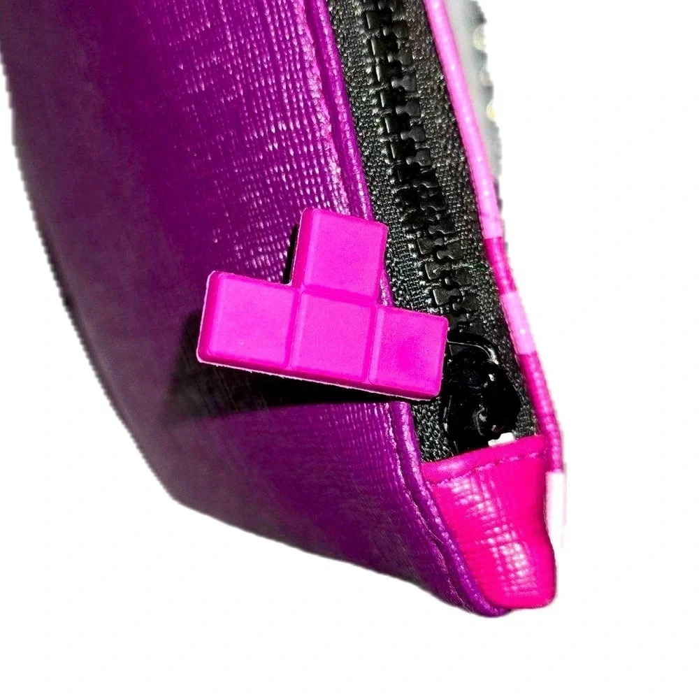 Ipsy x Tetris collaboration makeup or cosmetic textured pouch
